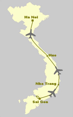 Sai Gon to Hanoi tour